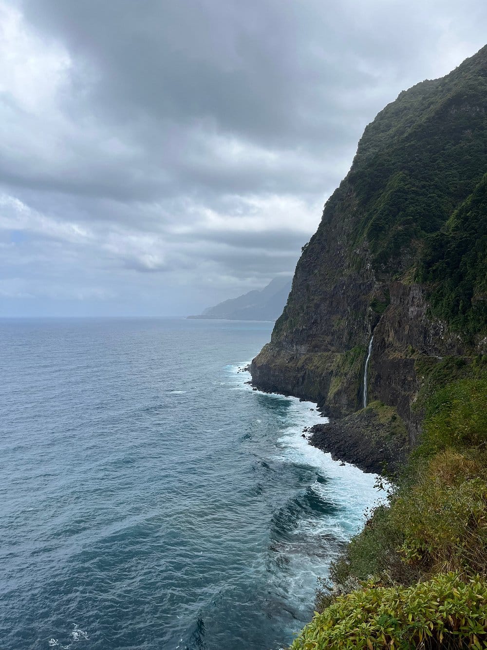 Madeira Island sea view from mountain