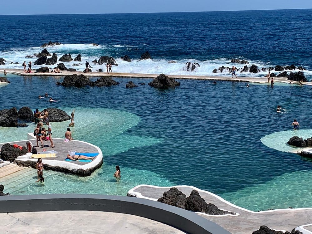 Madeira Island natural pool with sea rocks Madeira Travel Guide