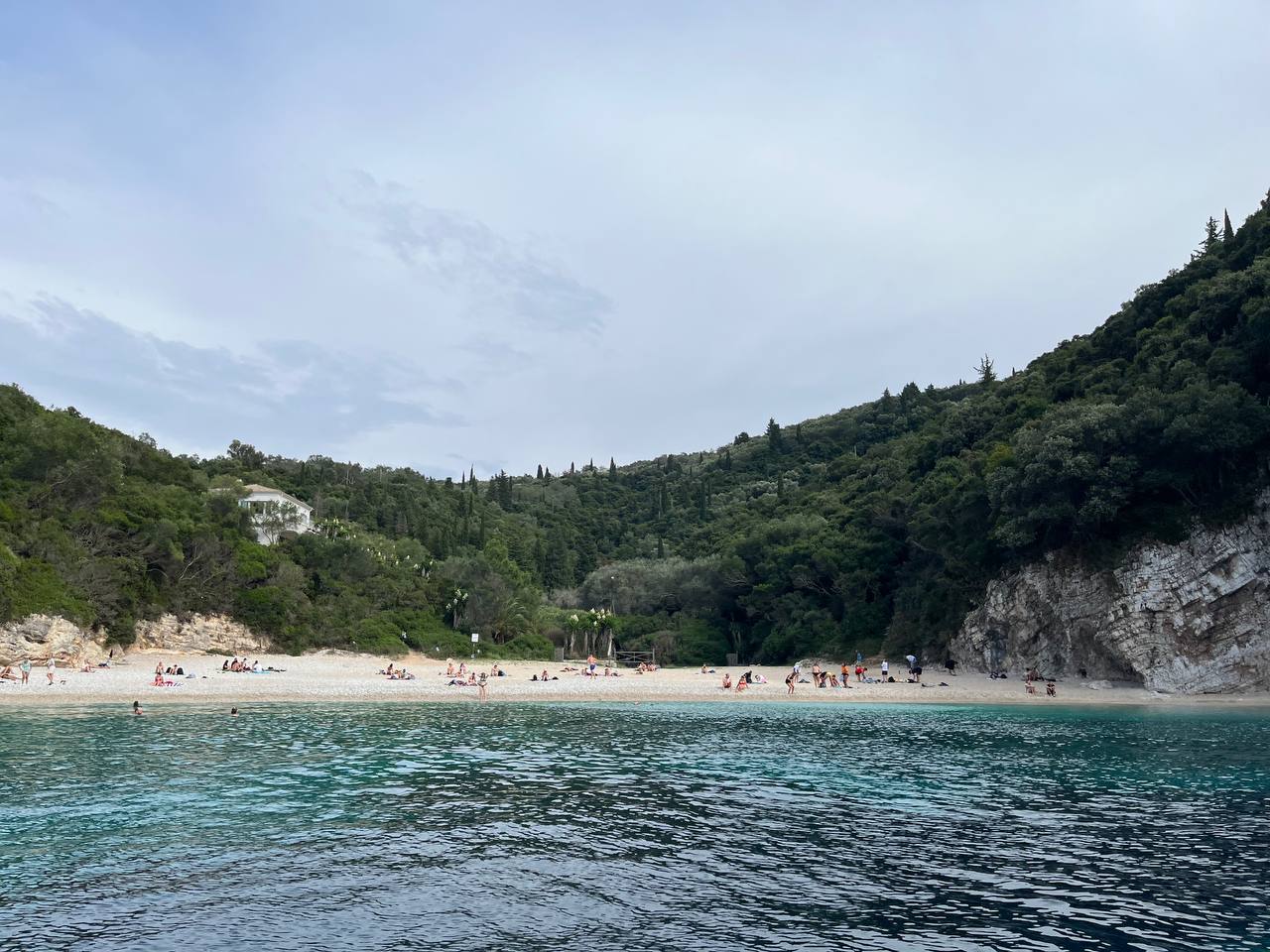 Traveling To Corfu Island, Greece Paleokastritsa Beach Ionian Sea